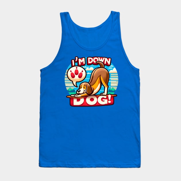 I'm Down Dog! Tank Top by Total 8 Yoga